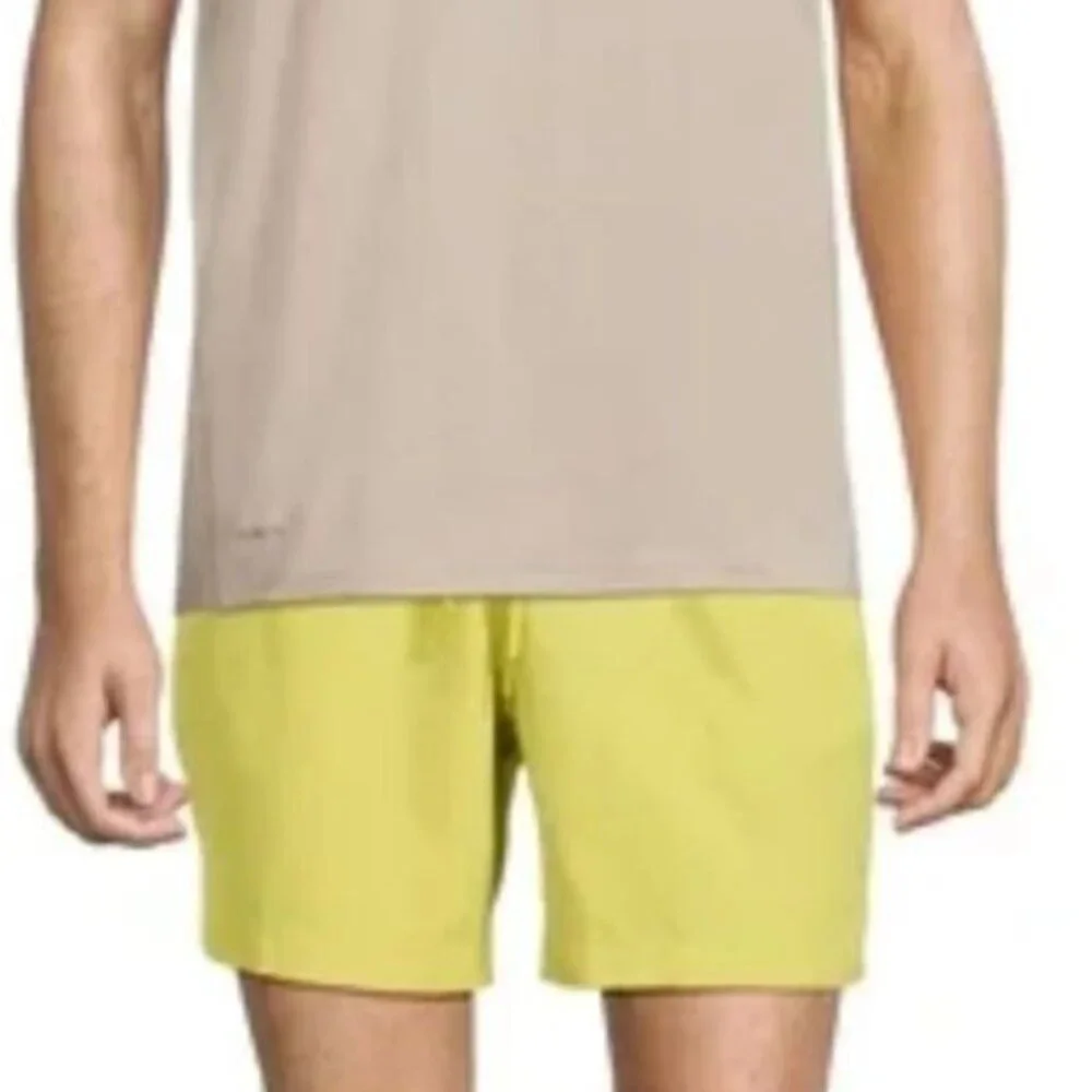 Pale Yellow Men's 3XL Swim Trunks Swim Shorts 6 Inch Inseam SIZE 48-50 NEW